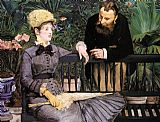 The Conservatory by Edouard Manet